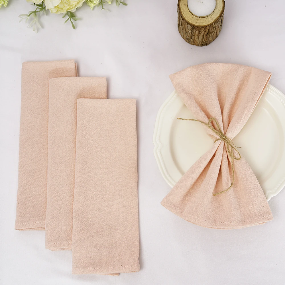 8pcs Cotton Napkins 40X40CM Plain Washed Cotton Towel Dining Place Mats Wedding Party Restaurant Kitchen Cloths Table Decor - Image 11