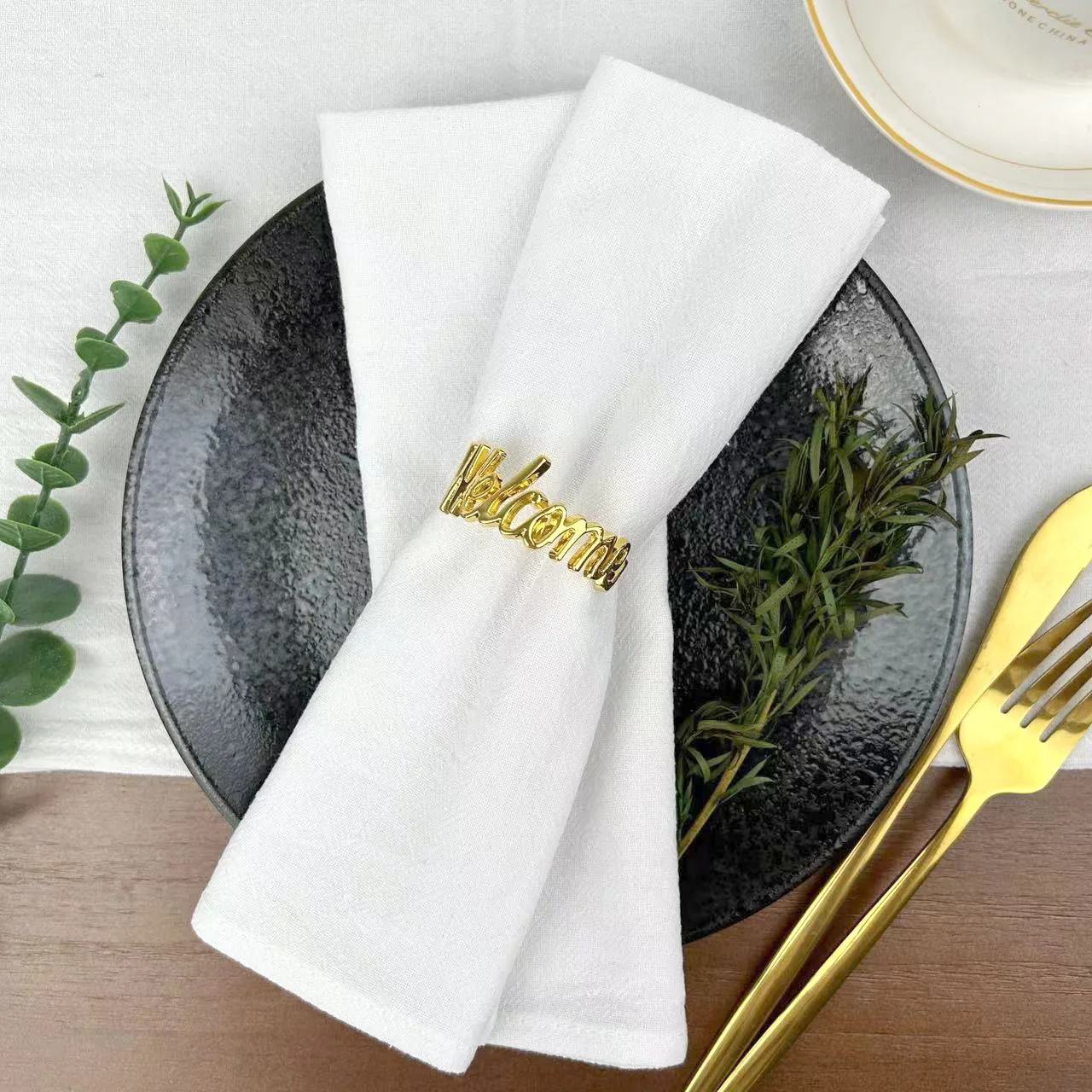 8pcs Cotton Napkins 40X40CM Plain Washed Cotton Towel Dining Place Mats Wedding Party Restaurant Kitchen Cloths Table Decor - Image 6