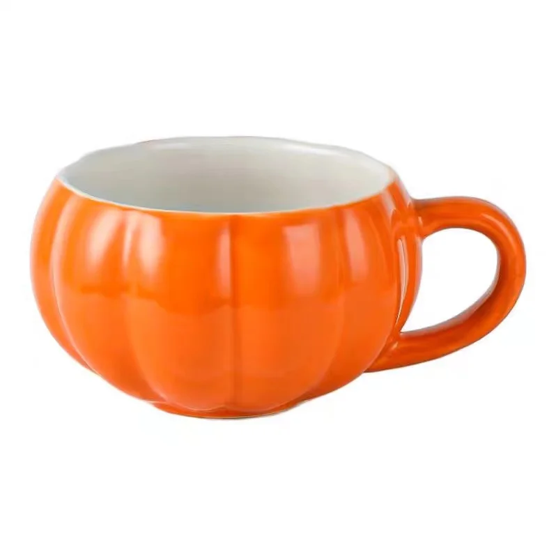 Pumpkin Mug Autumn Coffee Mug Halloween Themed Pumpkin Cup Funny Ceramic Pumpkin Fall Mugs Gothic Devil Squash Ceramic Cup - Image 9