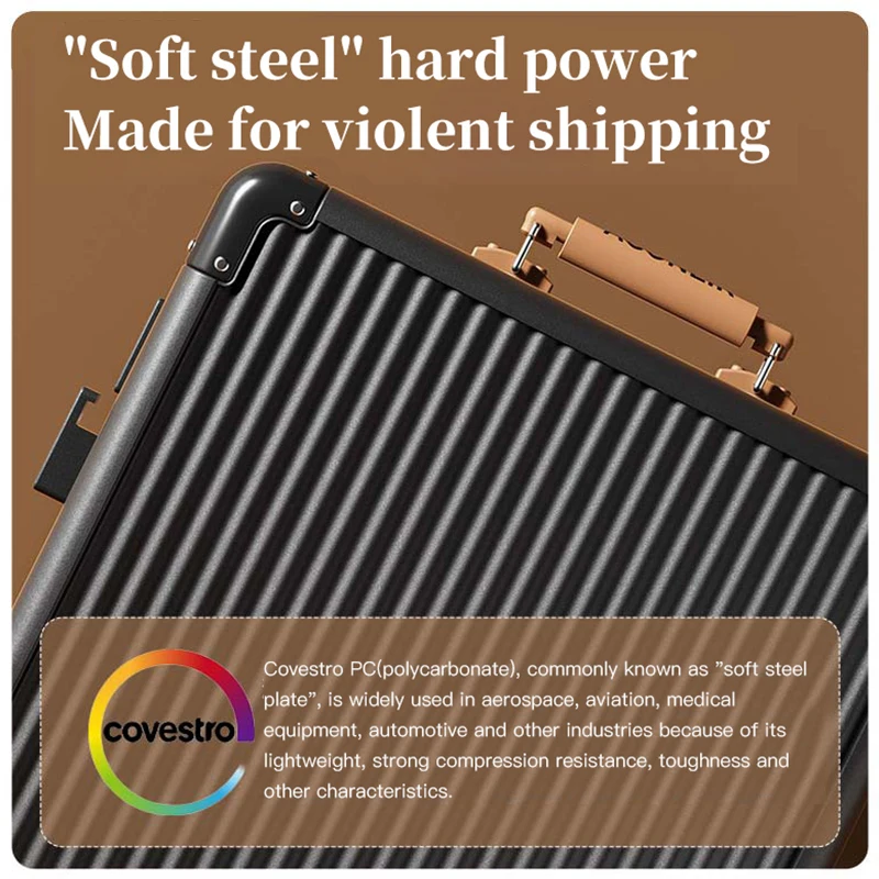 Wide pull rod high-quality luggage. It has a high appearance level and is a new style in 2024. It is suitable for both girls and - Image 5