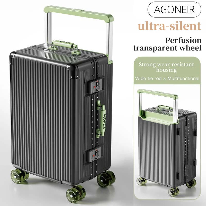Wide pull rod high-quality luggage. It has a high appearance level and is a new style in 2024. It is suitable for both girls and - Image 8