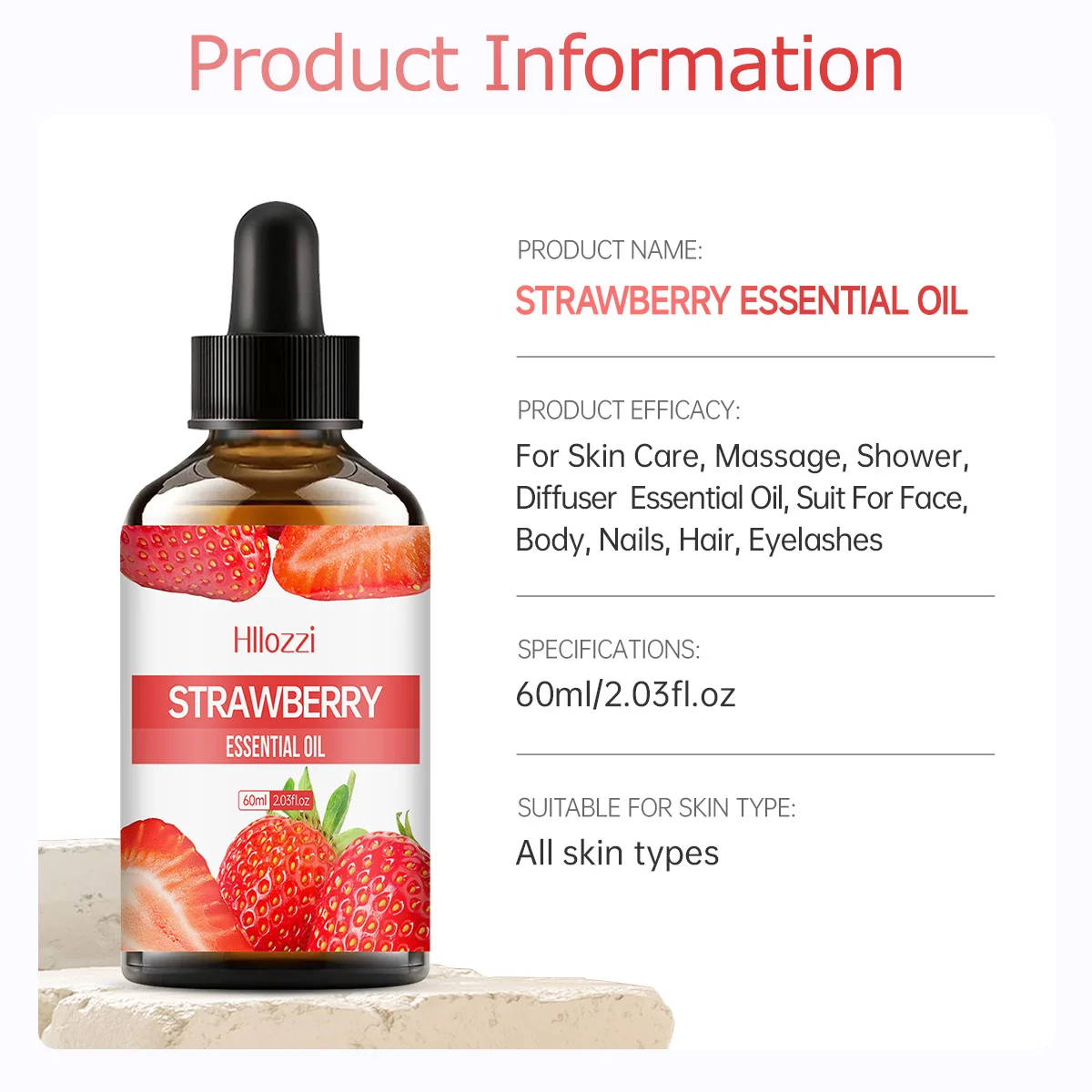 100ml/60ml/30ml strawberry essential oil fruit essential oil aromatherapy aromatherapy essential oil humidifier diffuser - Image 6