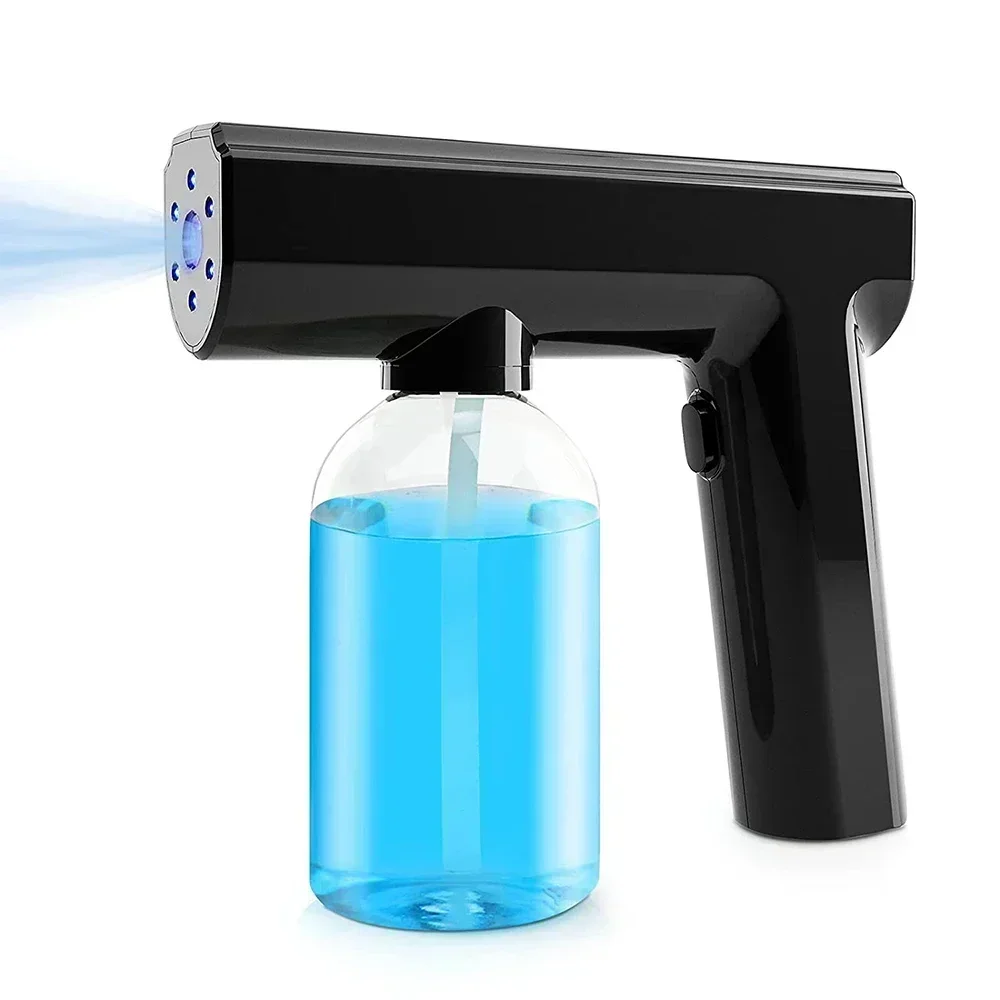300ML Nano Blue Light Sprayer, Barber Wireless Aftershave Steam, USB Electric Spray Disinfection Gun For Garden Atomizer Tools