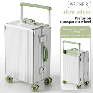 Wide pull rod high-quality luggage. It has a high appearance level and is a new style in 2024. It is suitable for both girls and