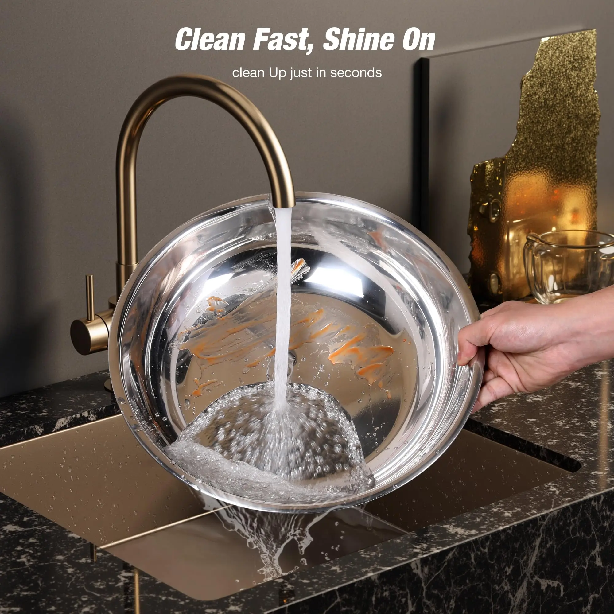 2/4 Pack Chafing Dishes for Buffet 5QT Round Stainless Steel Chafing Dish Set for Home Parties, Christmas Buffet Warmer Set - Image 6