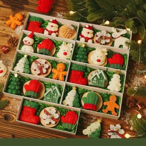 Christmas Scented Candle Gift Set Relaxing Aromatherapy for Friends Holiday Present Santa Claus Elk New Year Decorative Candles